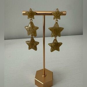 Madewell Glittering Gold Star Earrings